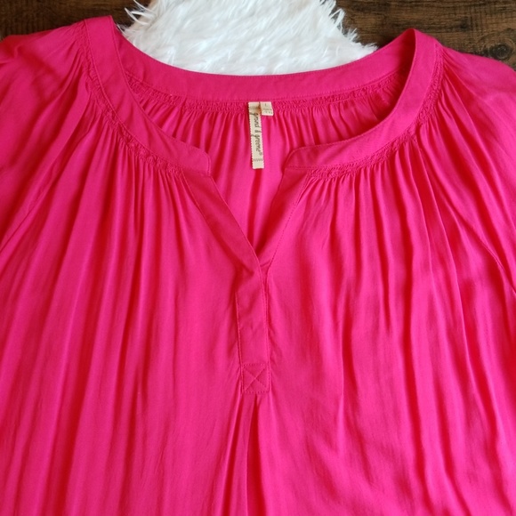 Grand & Greene Large Bright Pink Casual Work Top - Picture 3 of 8